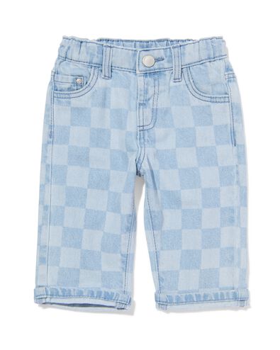 babybroek blokken comfy fit denim denim - 33188670DENIM - HEMA