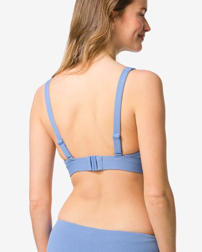 Damen-Bikinioberteil Liv, Triangel-Oberteil, Struktur hellblau hellblau - 22360400LIGHTBLUE - HEMA