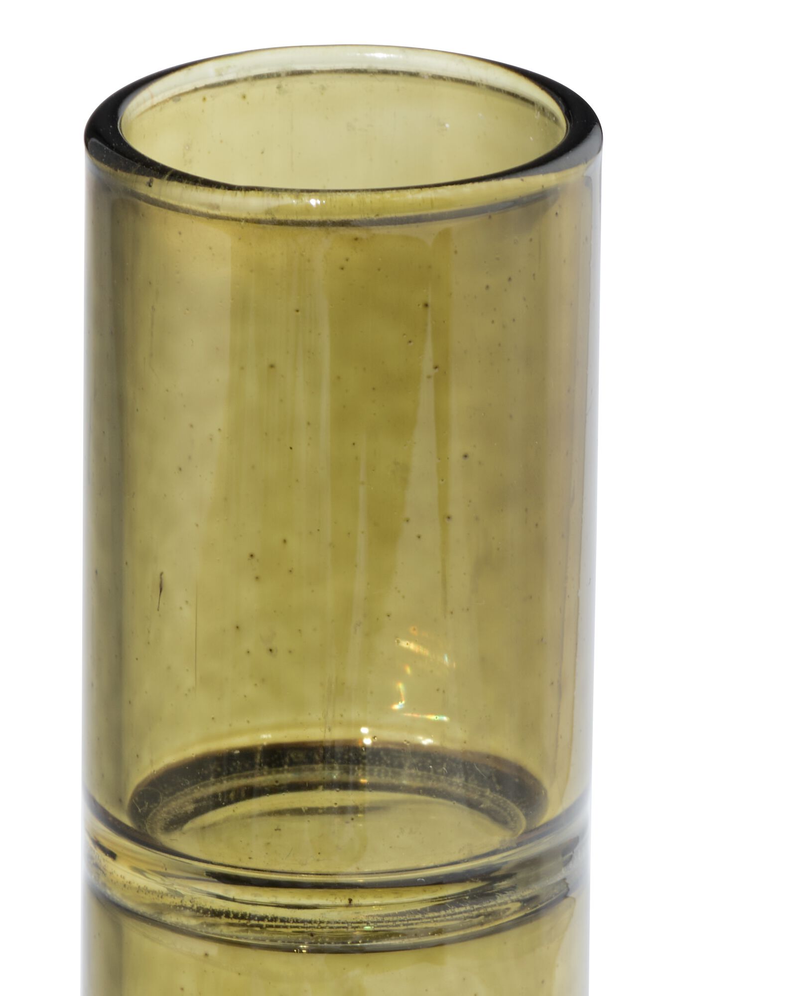 bougeoir 8,5x8 cm verre vert  - 13325043 - HEMA