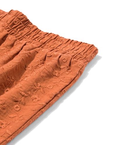 kinderkledingset broderie bruin bruin - 30863809BROWN - HEMA