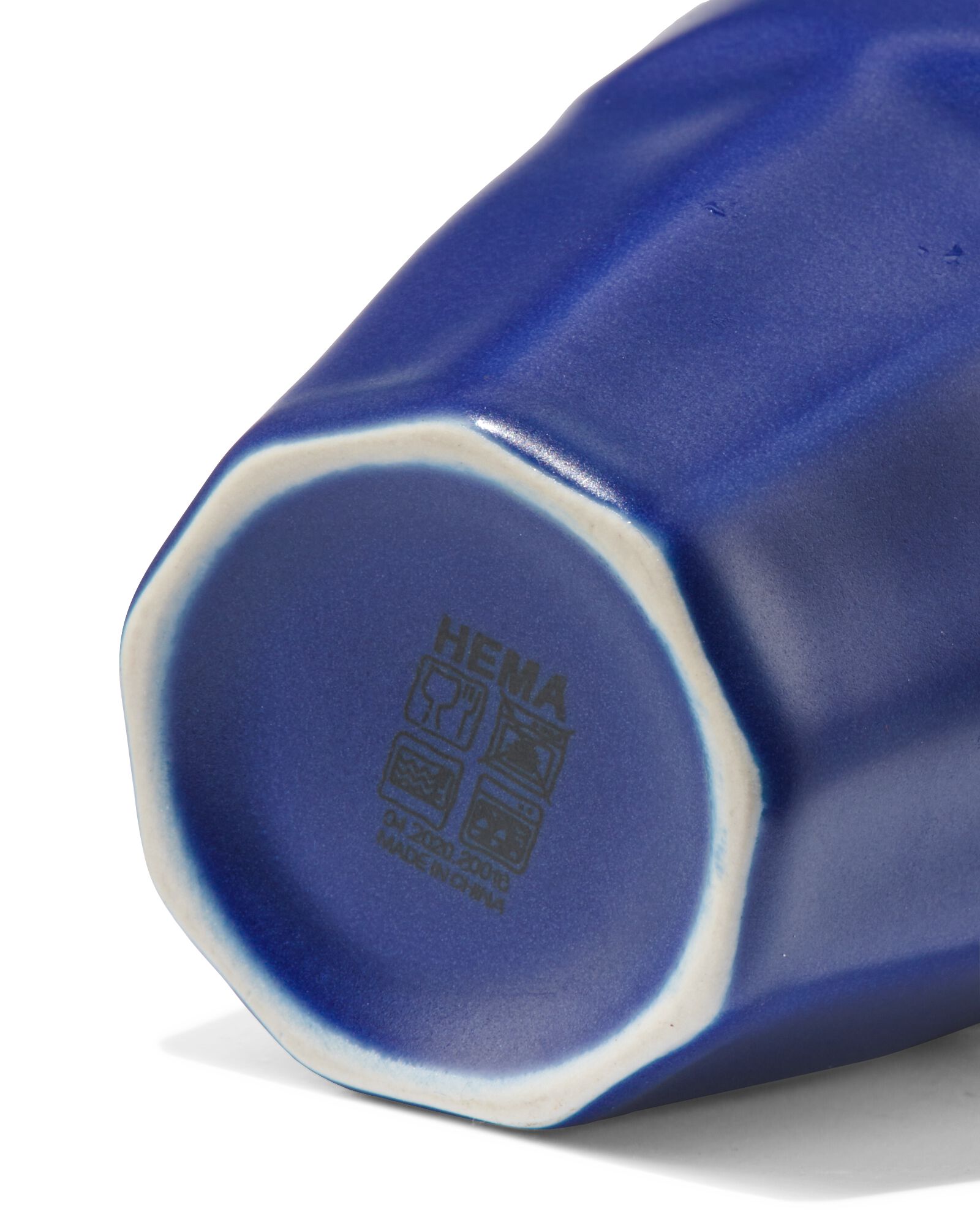 mug Mirabeau mat bleu fonc&eacute; 90ml - 9602621 - HEMA