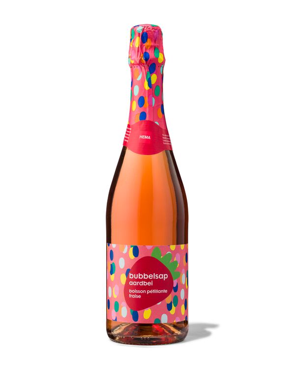 boisson p&eacute;tillante fraise 0.75L - 10200050 - HEMA