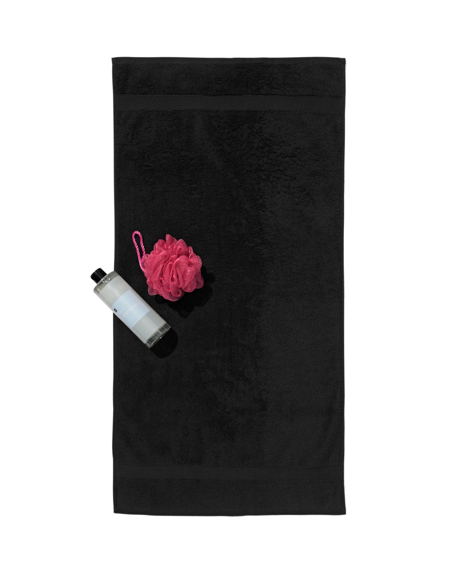 serviette de bain 50x100 qualit&eacute; &eacute;paisse noir noir serviette 50 x 100 - 5210135 - HEMA