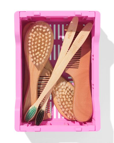 Buchstabentafel-Klappkiste, recycelt, XS, rosa rosa XS  13 x 18 x 8 - 39810403 - HEMA