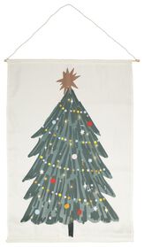poster sapin de Noël avec éclairage LED 80x115 - 25580009 - HEMA