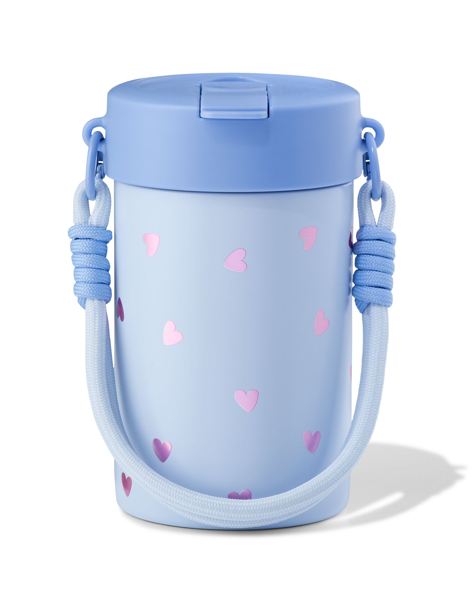 gourde 400 ml avec sangle inox c&oelig;ur - 61104408 - HEMA