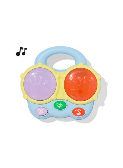 interactieve drums 15.5x16x15.5cm - 15100215 - HEMA