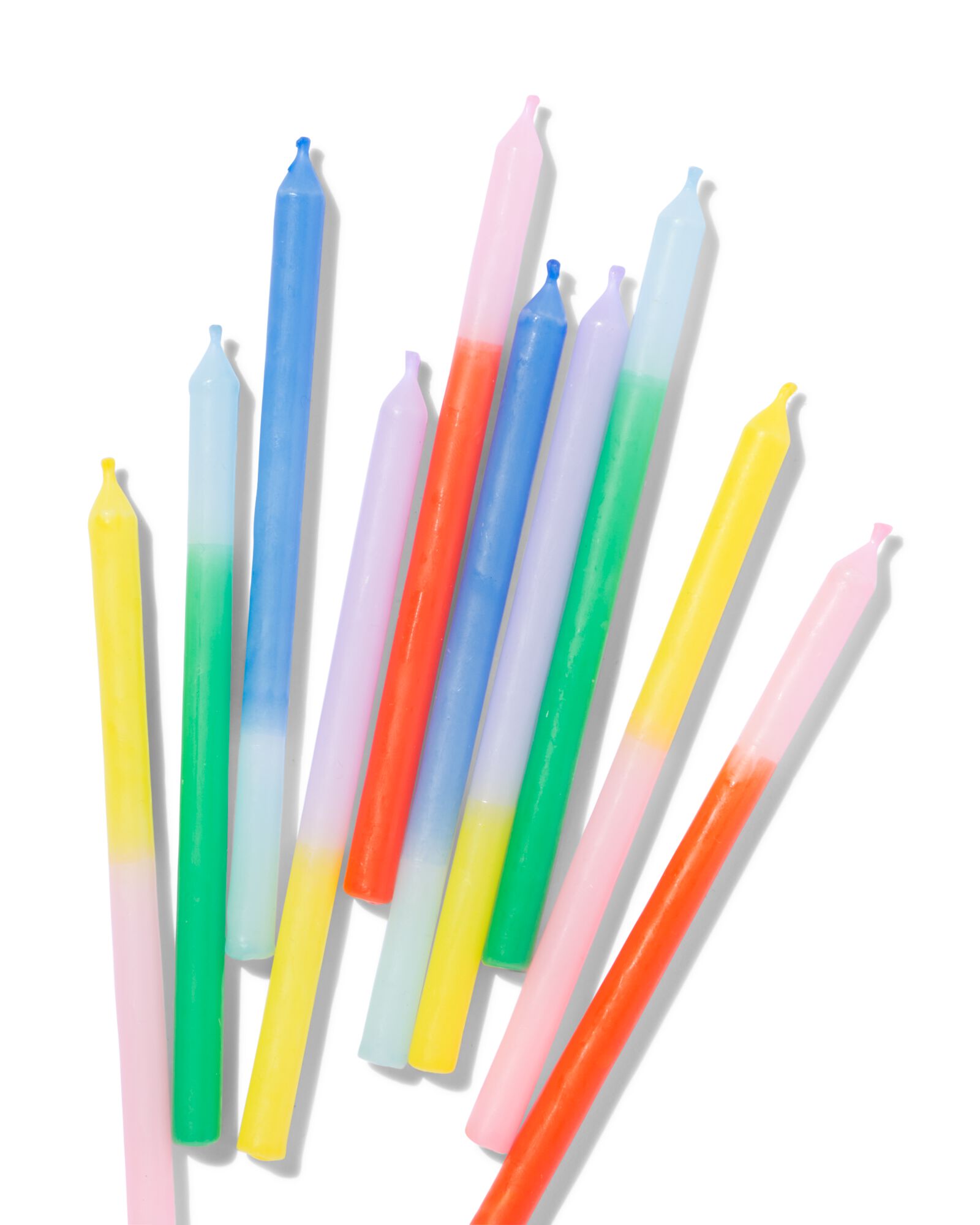 bougies de g&acirc;teau tendance lot de 10 - 14250171 - HEMA