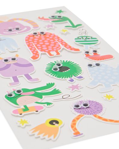 stickers met wiebeloogjes - 46 stuks - 15900240 - HEMA