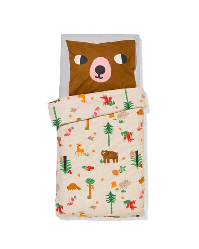 housse de couette pour enfant 120x150cm flanelle animaux de la for&ecirc;t - 5700250 - HEMA