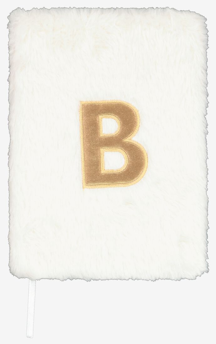 notitieboek A5 fluffy letter B - 61120129 - HEMA