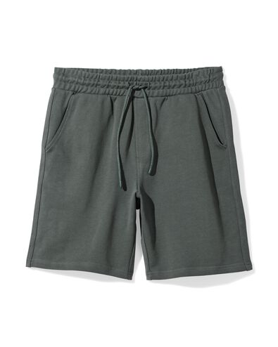 heren sweatshort donkergroen - 2140660DARKGREEN - HEMA