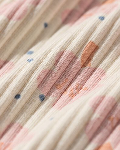 combinaison pyjama c&ocirc;tel&eacute; b&eacute;b&eacute; fleurs beige - 33313931BEIGE - HEMA