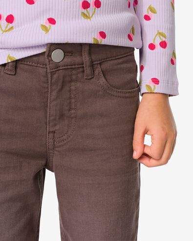 kinderjeans bootcut twill bruin - 30839758BROWN - HEMA