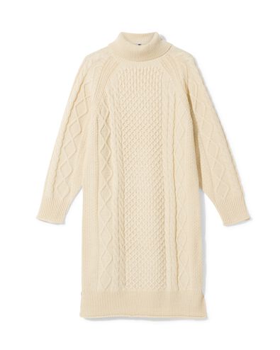 damesjurk Zelda gebroken wit - 36201785OFFWHITE - HEMA