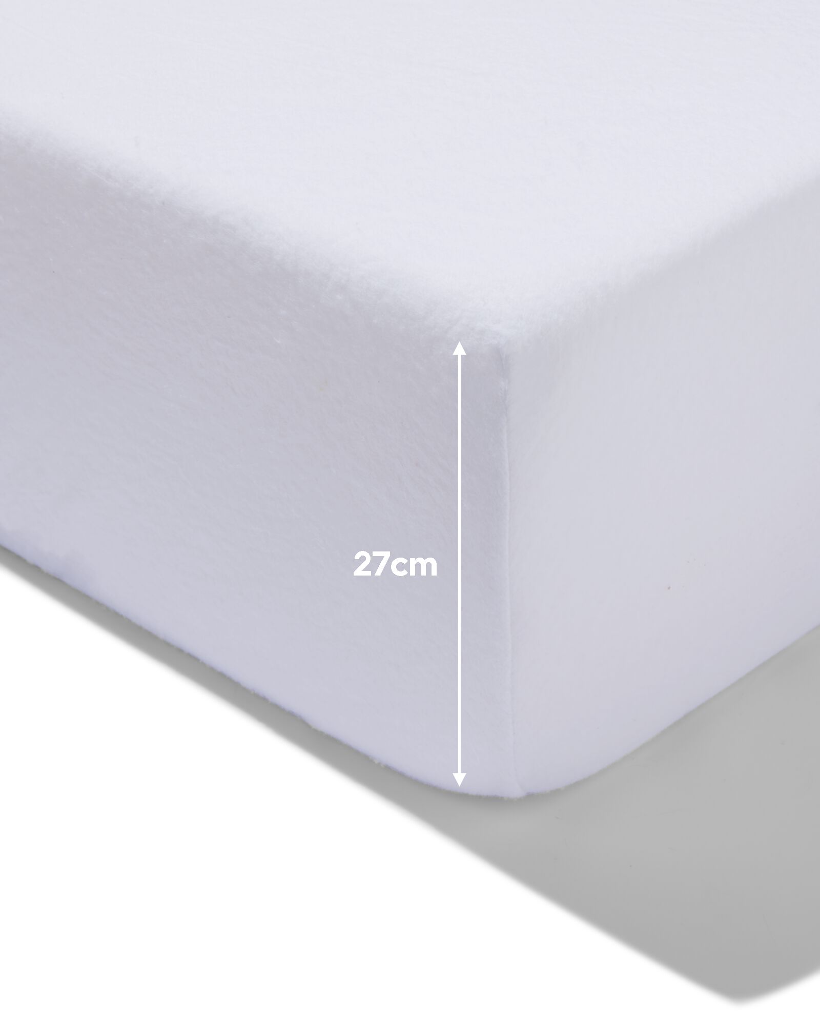 Matratzenschoner Molton, 200 &times; 200 cm, Baumwolle, wei&szlig; - 5190234 - HEMA