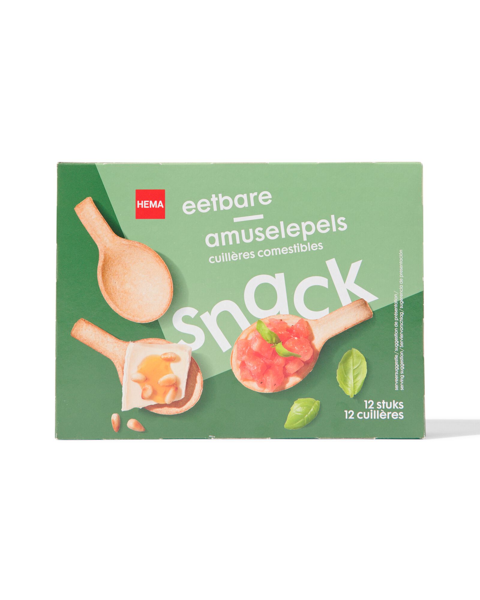 12 cuill&egrave;res &agrave; amuse-bouche comestibles - 10770020 - HEMA