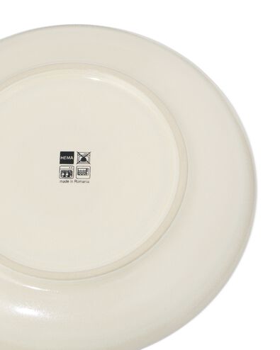 assiette &agrave; d&eacute;jeuner &Oslash;21cm Puur gla&ccedil;ure r&eacute;active blanc cass&eacute;  - 9650132 - HEMA
