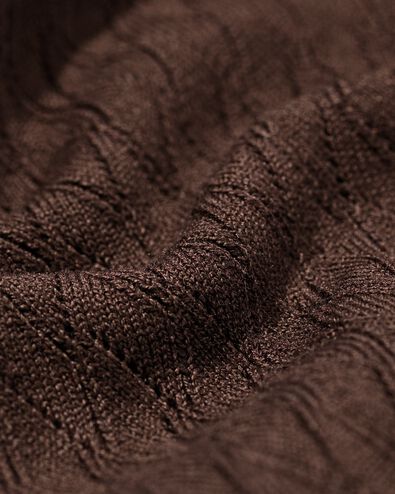damestrui Fally fijngebreid bruin - 36207850BROWN - HEMA