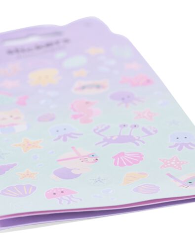 feuille d'autocollants animaux marins - lot de 3 - 14102218 - HEMA