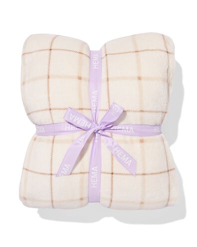 plaid 130x150cm sherpa naturel - 7325199 - HEMA