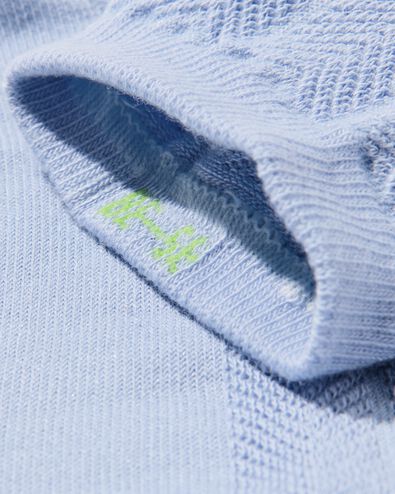 socquettes structure femme bleu clair - 4280535LIGHTBLUE - HEMA