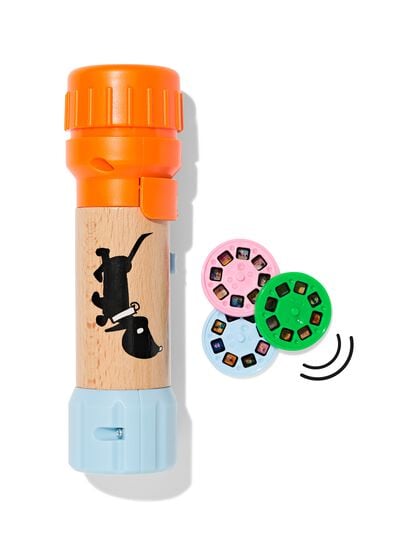 Takkie und Siepie, Geschichtenprojektor, Holz - 15100376 - HEMA