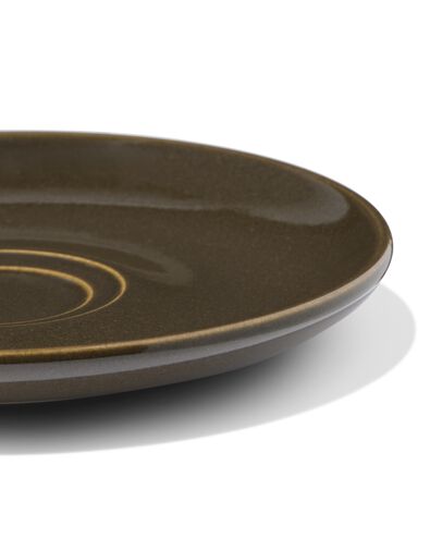 soucoupe ⌀14,1cm PUUR &eacute;mail r&eacute;actif marron fonc&eacute; - 80660327 - HEMA