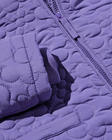 Kinder-Steppjacke Blumen violett - 30863313PURPLE - HEMA
