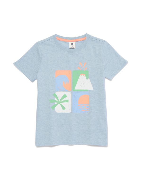 t-shirt enfant bleu bleu - 30785605BLUE - HEMA