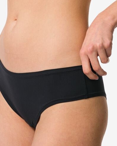 hipster femme cheeky microfibre noir noir - 21900560BLACK - HEMA