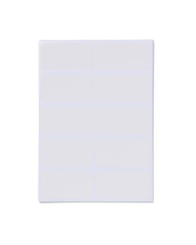 120 &eacute;tiquettes blanches - 14130046 - HEMA