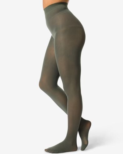 temp tech panty 40denier groen groen - 1000028889 - HEMA