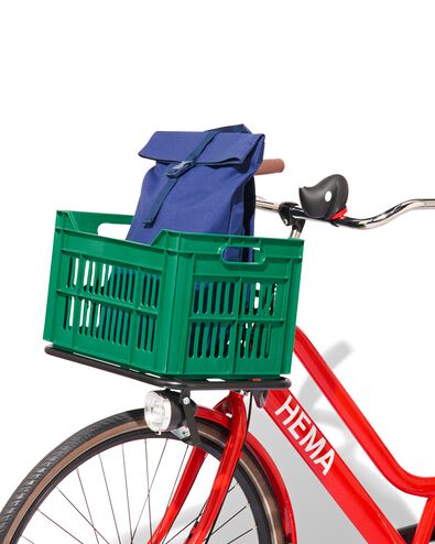 caisse vélo recyclée 30L vert 30x40x35 - 41150002 - HEMA