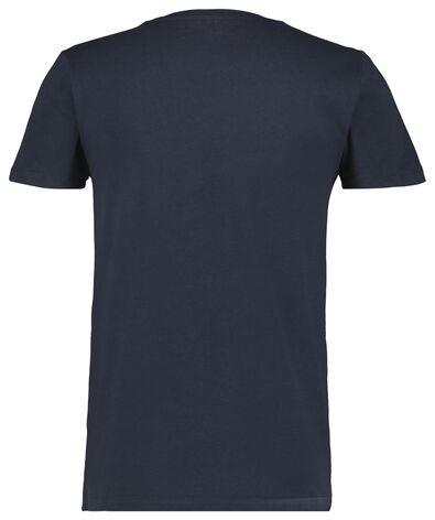 Herren-T-Shirt dunkelblau - 1000023459 - HEMA