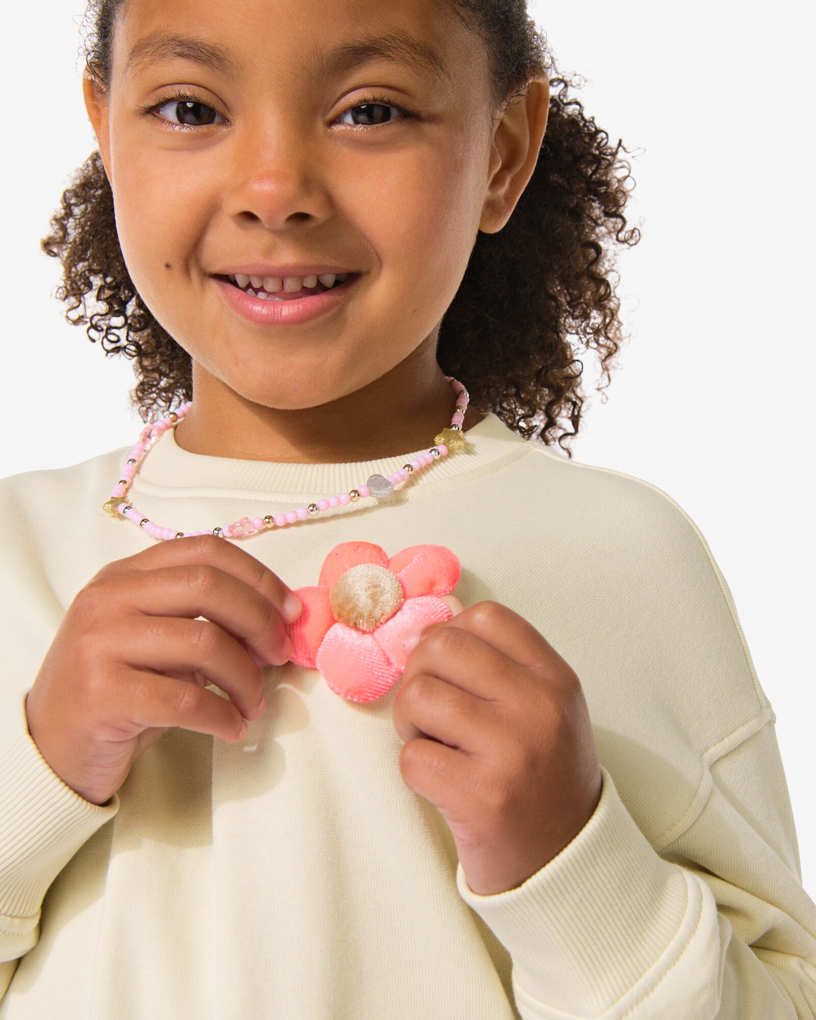 sweat enfant fleurs &eacute;cru &eacute;cru - 30836046ECRU - HEMA