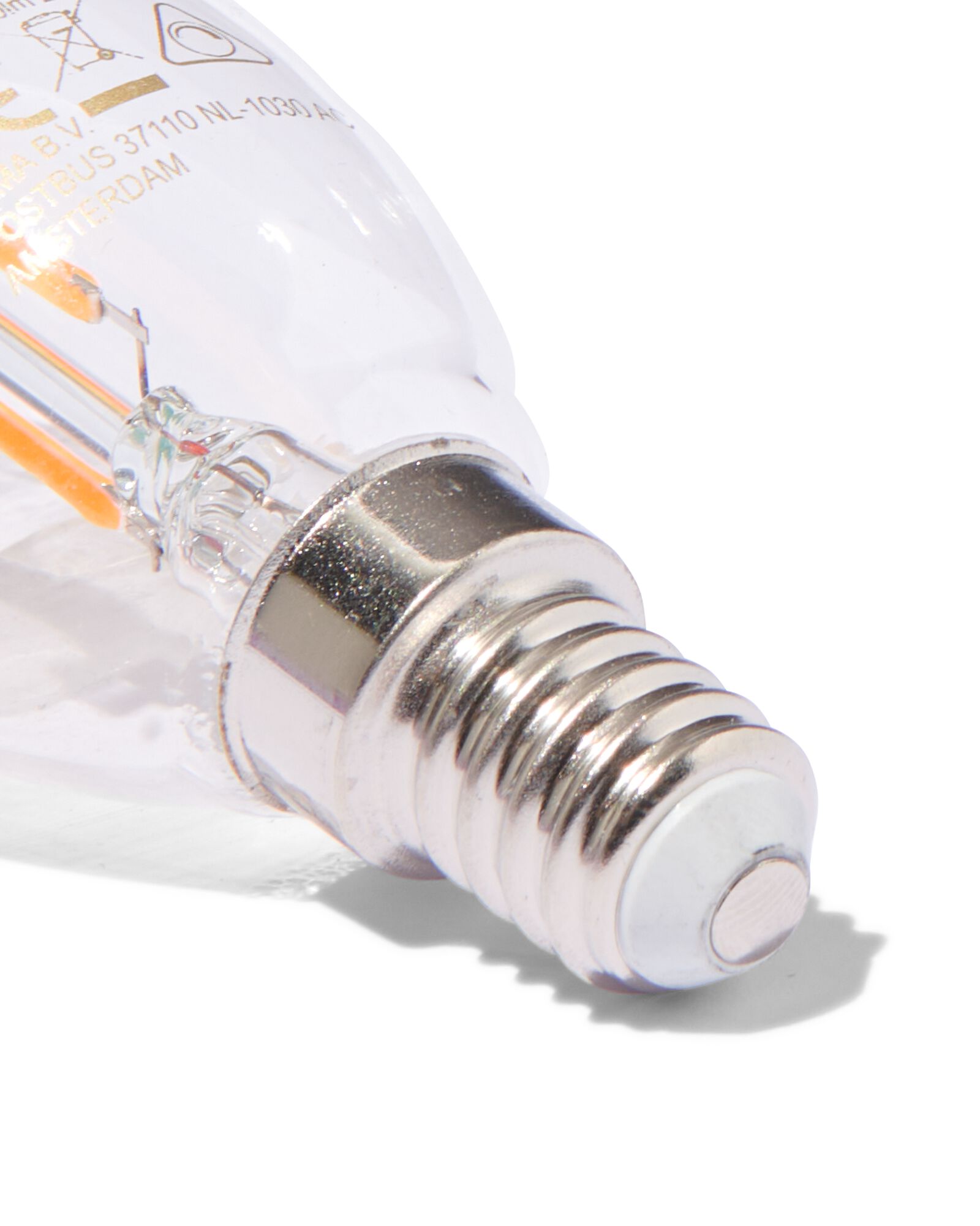 led kaars clear E14 2.1W 250lm  - 20000055 - HEMA