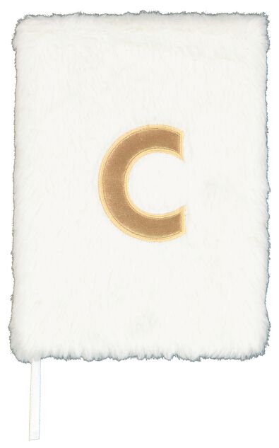 carnet A5 fluffy lettre C - 61120130 - HEMA