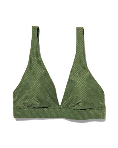 haut de bikini triangle femme vert armée L - 22310494 - HEMA