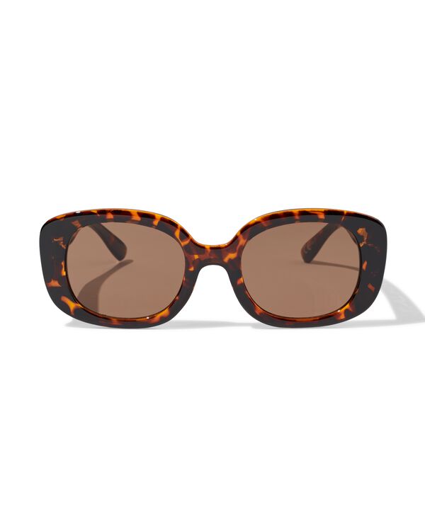 lunettes de soleil femme rectangulaires marron - 12500365 - HEMA