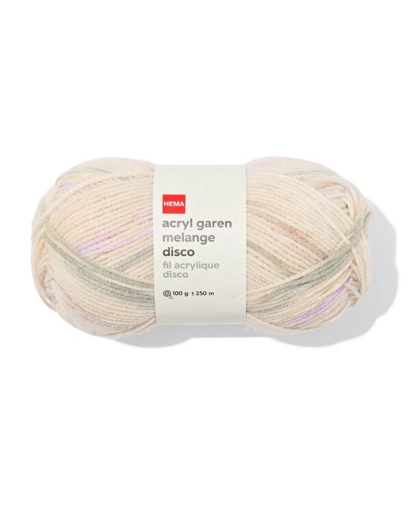 acryl garen 100g 250m melange disco - 60702854 - HEMA