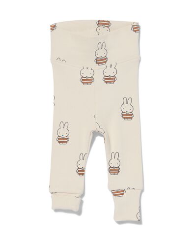 legging &eacute;volutif Miffy nouveau-n&eacute; c&ocirc;tel&eacute; &eacute;cru - 1000031980 - HEMA