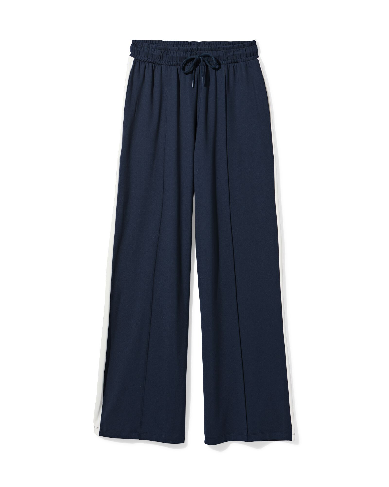 pantalon femme Dahlia coupe d&eacute;contract&eacute;e rayure bleu fonc&eacute; bleu fonc&eacute; - 36208180DARKBLUE - HEMA