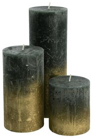 rustieke kaarsen donkergroen donkergroen - 1000026769 - HEMA