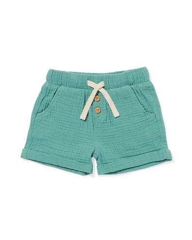short en mousseline pour b&eacute;b&eacute; vert - 33135970GREEN - HEMA