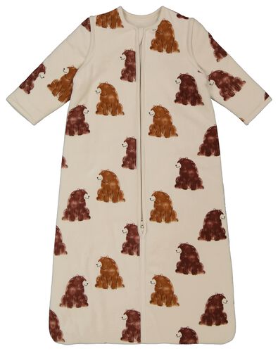 gigoteuse b&eacute;b&eacute; avec manches d&eacute;zippables velours ours blanc - 1000028718 - HEMA