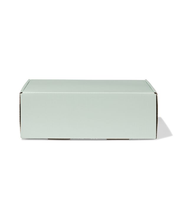 verzenddozen 24x17x8cm karton lichtgroen - 3 stuks - 14103731 - HEMA