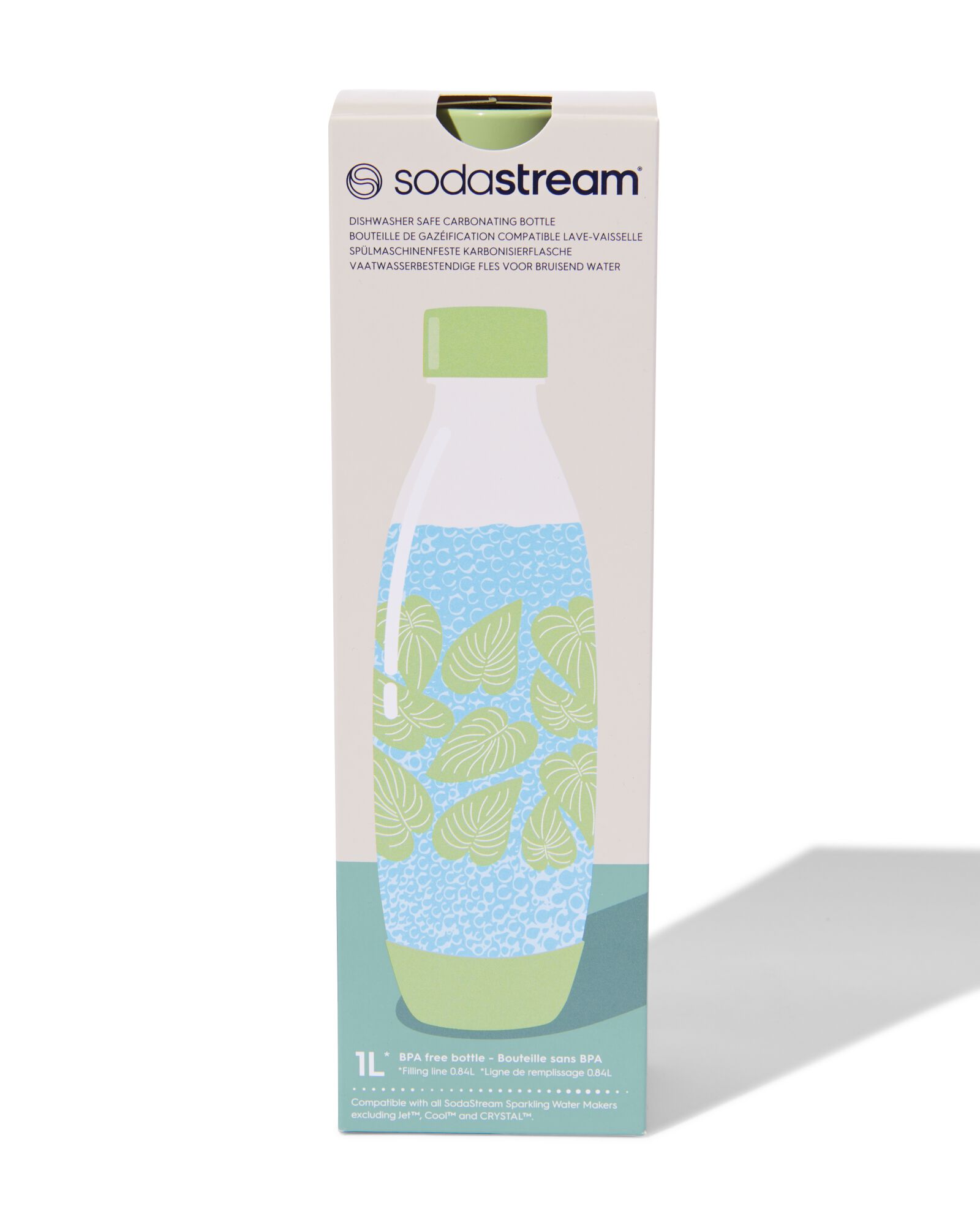 Bouteille en plastique SodaStream 1L feuilles vertes - 80405218 - HEMA