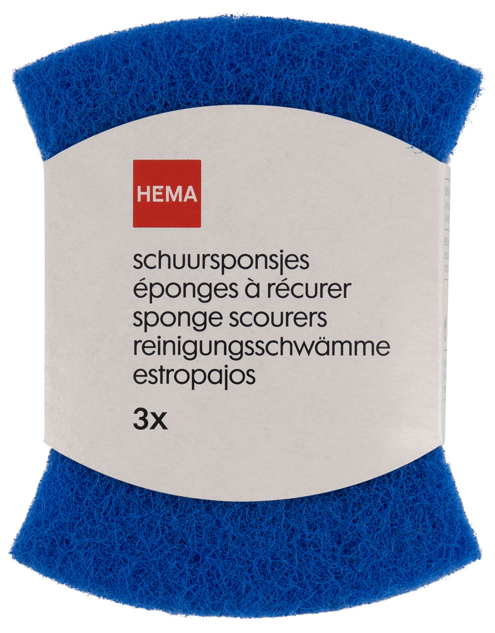 3 &eacute;ponges &agrave; r&eacute;curer sans rayer - 20510132 - HEMA