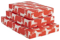 3 boîtes cadeau pliantes en papier - renne - 25730030 - HEMA
